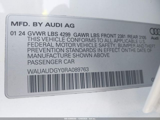2024 AUDI A3 WAUAUDGY0RA089763 Photo 8