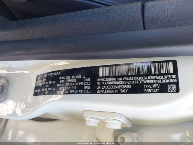 2018 JEEP RENEGADE ZACCJBDB4JPG98657 Photo 8