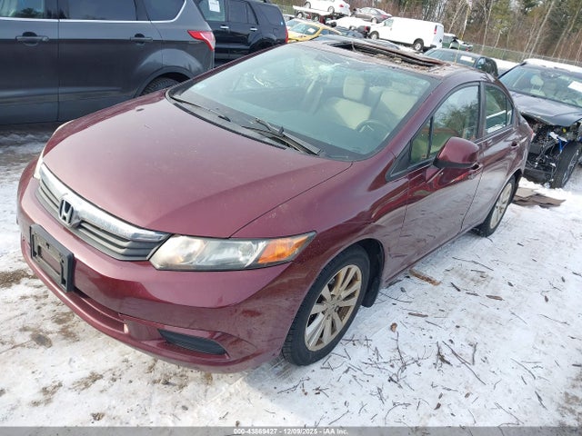 43869427 :رقم المزاد ، 2HGFB2F8XCH600927 vin ، 2012 Honda Civic Ex مزاد بيع
