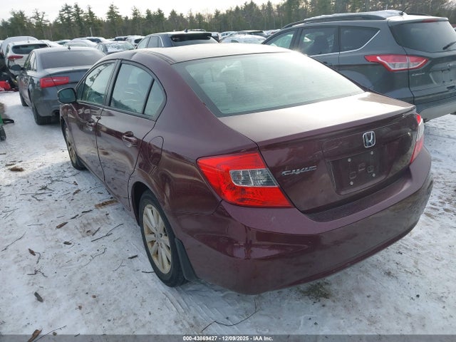43869427 :رقم المزاد ، 2HGFB2F8XCH600927 vin ، 2012 Honda Civic Ex مزاد بيع
