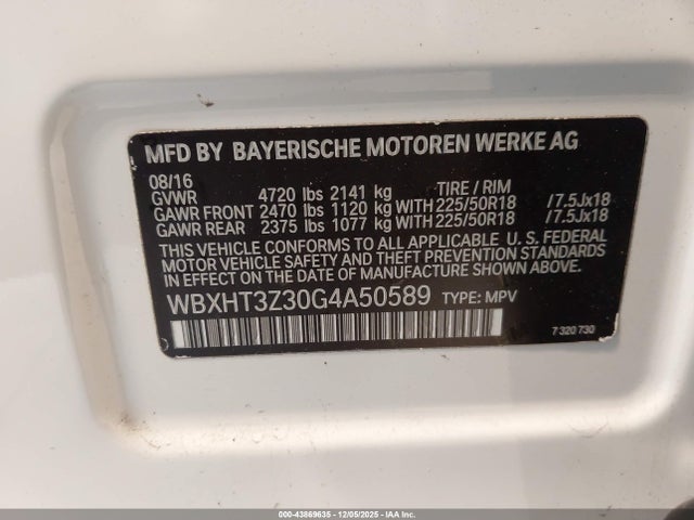 2016 BMW X1 WBXHT3Z30G4A50589 Photo 8