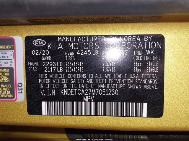 KIA Seltos Sx Turbo 2021 KNDETCA27M7061230 Image 9