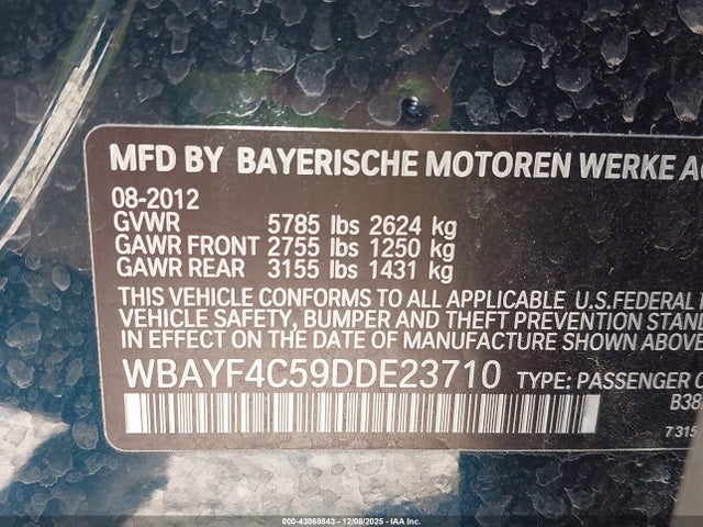 2013 BMW 740LI WBAYF4C59DDE23710 Photo 8