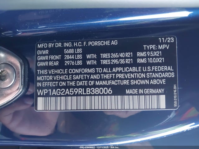 2024 PORSCHE MACAN WP1AG2A59RLB38006 Photo 8