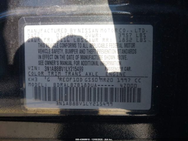 2020 NISSAN SENTRA 3N1AB8BV1LY215499 Photo 8
