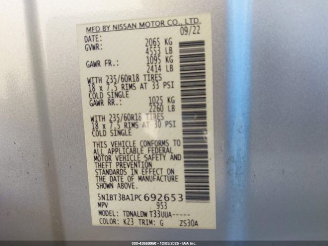 2023 NISSAN ROGUE 5N1BT3BA1PC692653 Photo 8