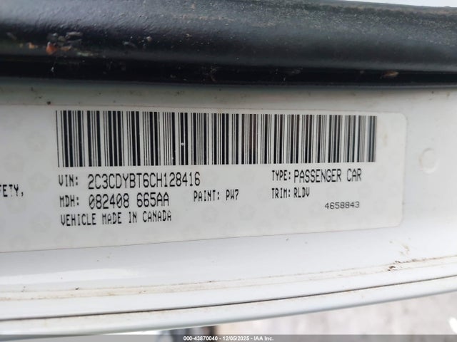 Aukcja sprzedaży 2012 Dodge Challenger R/t, vin: 2C3CDYBT6CH128416, numer aukcji: 43870040