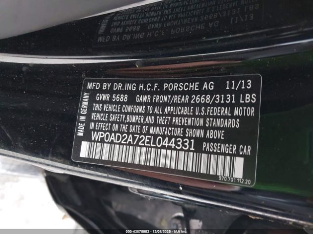 2014 PORSCHE PANAMERA E-HYBRID WP0AD2A72EL044331 Photo 8