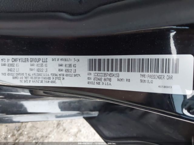 2015 CHRYSLER 200 1C3CCCCB5FN554153 Photo 8