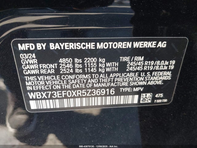WBX73EF0XR5Z36916 BMW X1 Xdrive28i