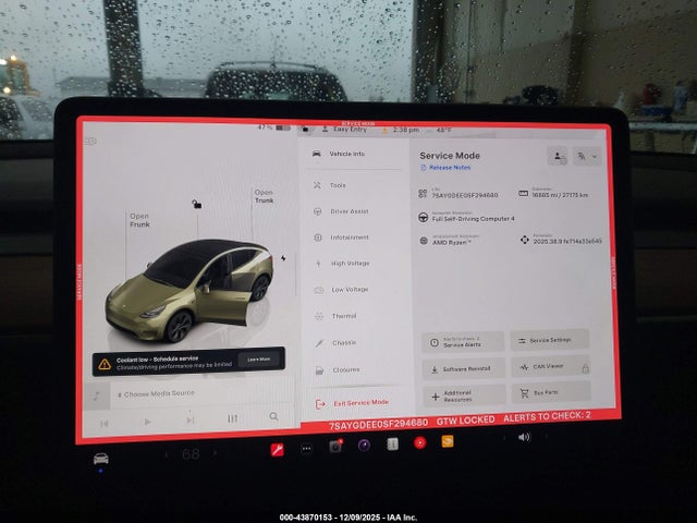 7SAYGDEE0SF294680 Tesla Model Y Long Range Dual Motor All-wheel Drive