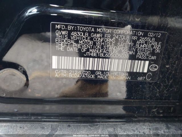 2013 LEXUS GS 350 JTHBE1BL6D5005038 Photo 8