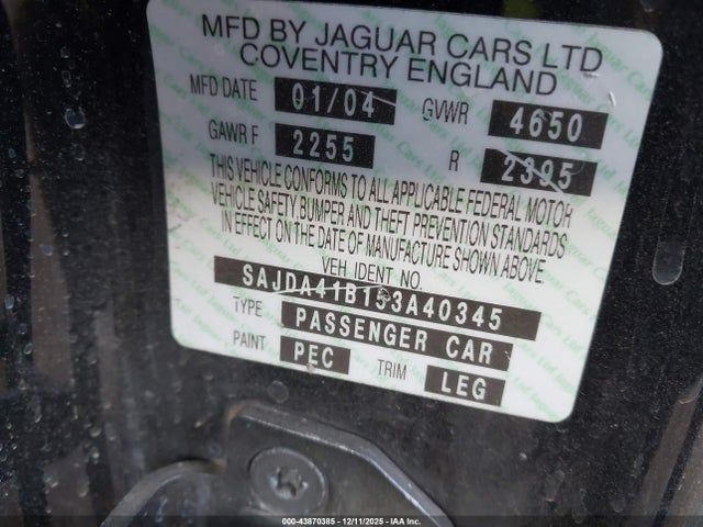 2005 JAGUAR XKR SAJDA41B153A40345 Photo 8