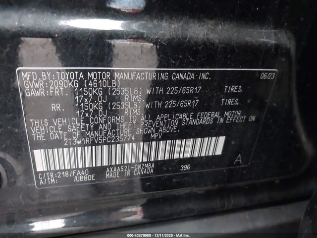 Toyota Rav4 Xle 2023 2T3W1RFV5PC235774 Image 9
