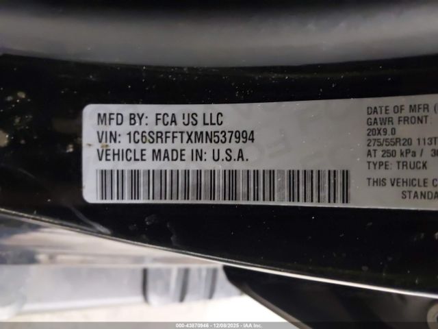 2021 RAM 1500 1C6SRFFTXMN537994 Photo 8