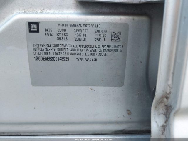 2012 CADILLAC CTS 1G6DE5E53C0148929 Photo 8