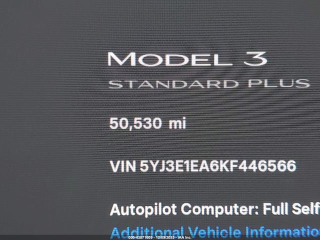 Tesla Model 3 Long Range/mid Range/standard Range/standard Range Plus 2019 5YJ3E1EA6KF446566 Image 15