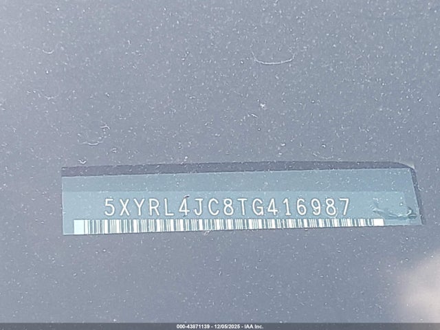 5XYRL4JC8TG416987 KIA SORENTO S