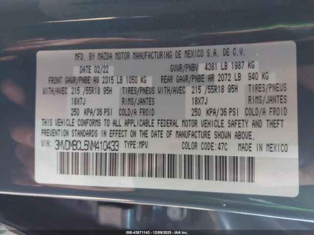 2022 MAZDA CX-30 3MVDMBCL5NM410433 Photo 8