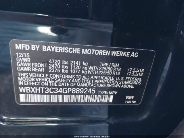 2016 BMW X1 WBXHT3C34GP889245 Photo 8