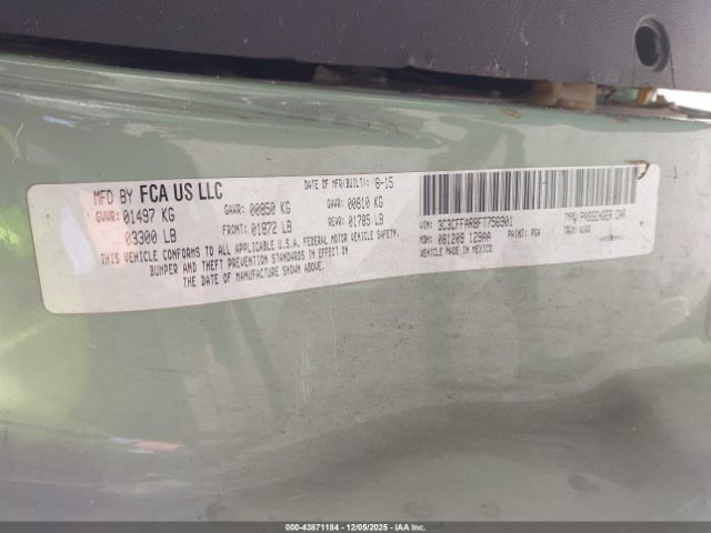 2015 FIAT 500 3C3CFFAR8FT756901 Photo 8