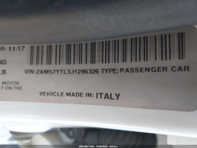 2018 MASERATI GHIBLI ZAM57YTL3J1286326 Photo 8
