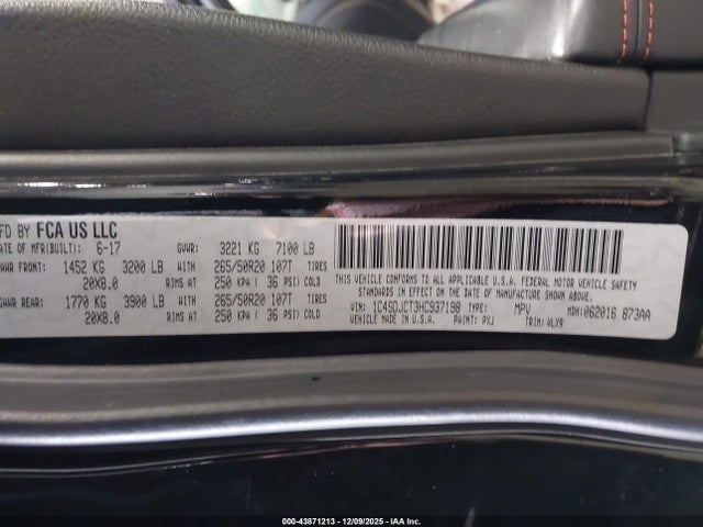 2017 DODGE DURANGO 1C4SDJCT3HC937198 Photo 8