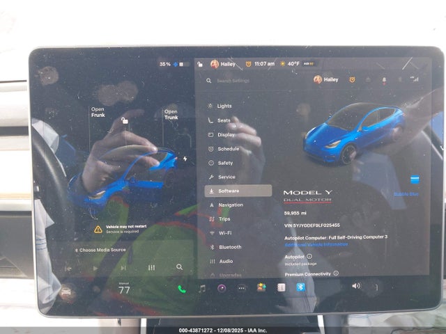 2020 TESLA MODEL Y 5YJYGDEF9LF025455 Photo 6