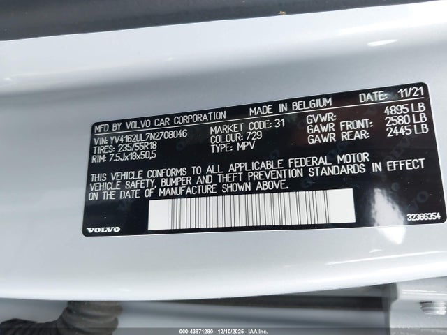 2022 VOLVO XC40 YV4162UL7N2708046 Photo 8