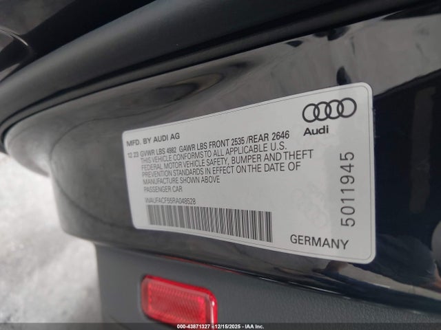 2024 AUDI A5 SPORTBACK WAUFACF55RA048528 Photo 8