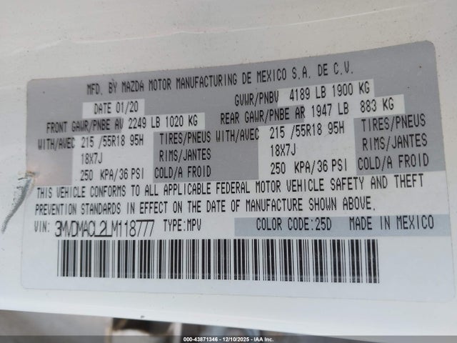 2020 MAZDA CX-30 3MVDMACL2LM118777 Photo 8