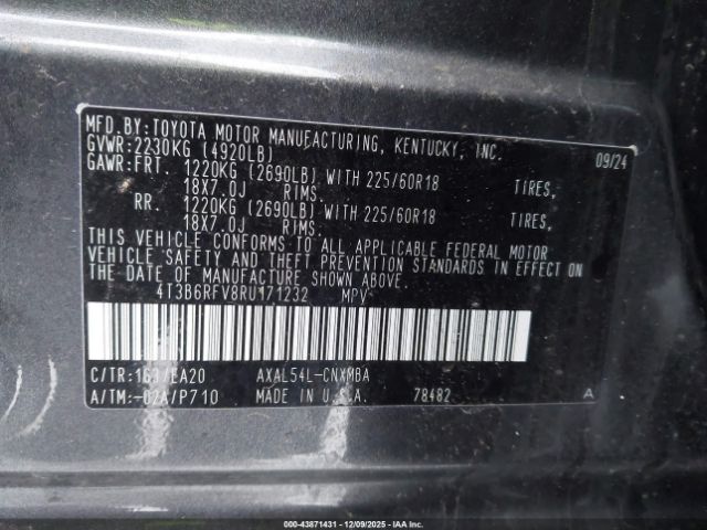 2024 TOYOTA RAV4 HYBRID 4T3B6RFV8RU171232 Photo 8