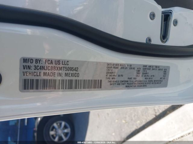 2021 JEEP COMPASS 3C4NJCBBXMT509542 Photo 8