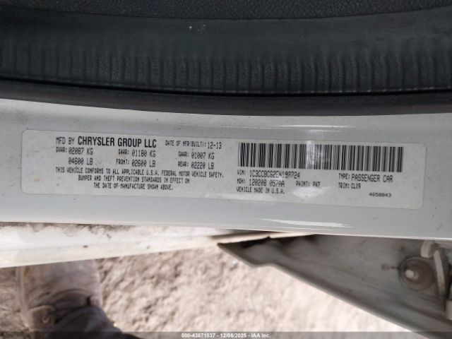 2014 CHRYSLER 200 1C3CCBCG2EN192724 Photo 8