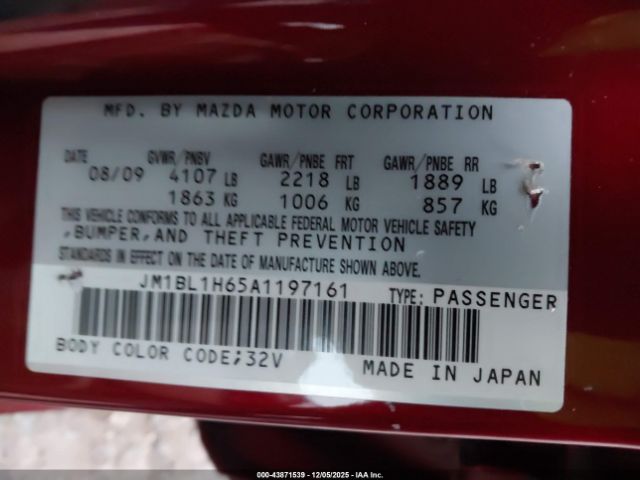 2010 MAZDA MAZDA3 JM1BL1H65A1197161 Photo 8