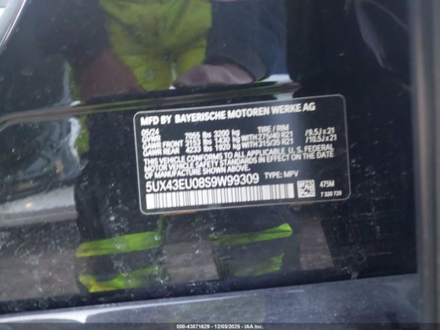 2025 BMW X5 PHEV 5UX43EU08S9W99309 Photo 8