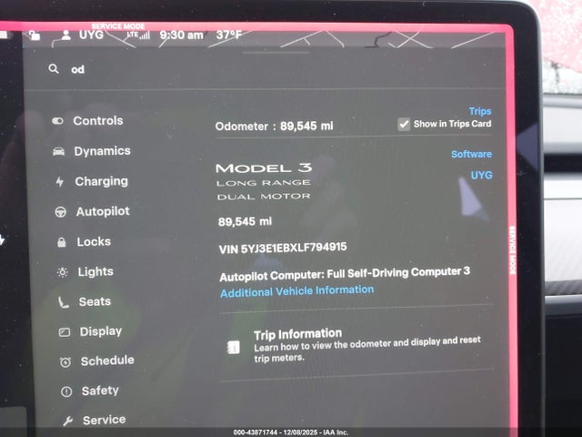 2020 TESLA MODEL 3 5YJ3E1EBXLF794915 Photo 6