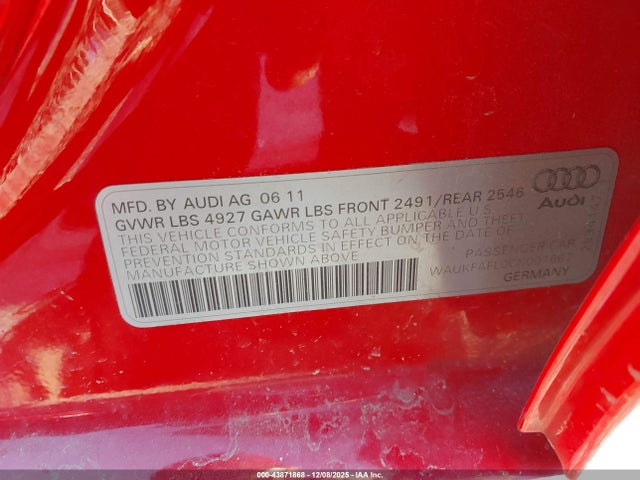 2012 AUDI A4 WAUKFAFL0CN001667 Photo 8