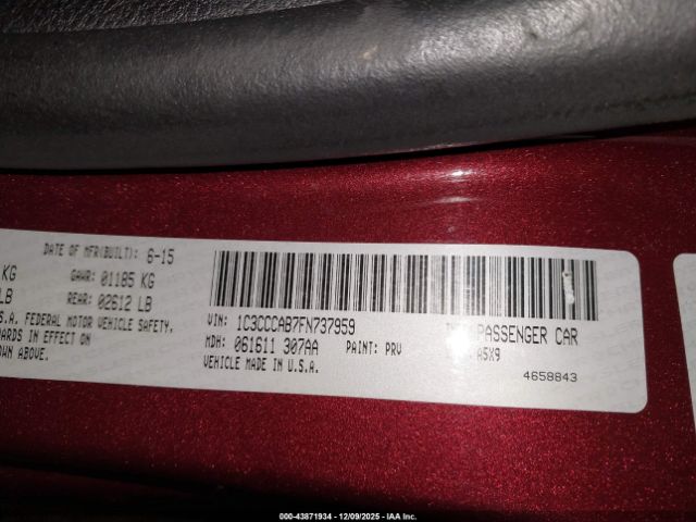 2015 CHRYSLER 200 1C3CCCAB7FN737959 Photo 8