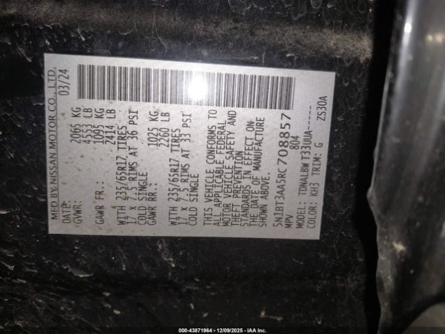 2024 NISSAN ROGUE 5N1BT3AA5RC708857 Photo 8