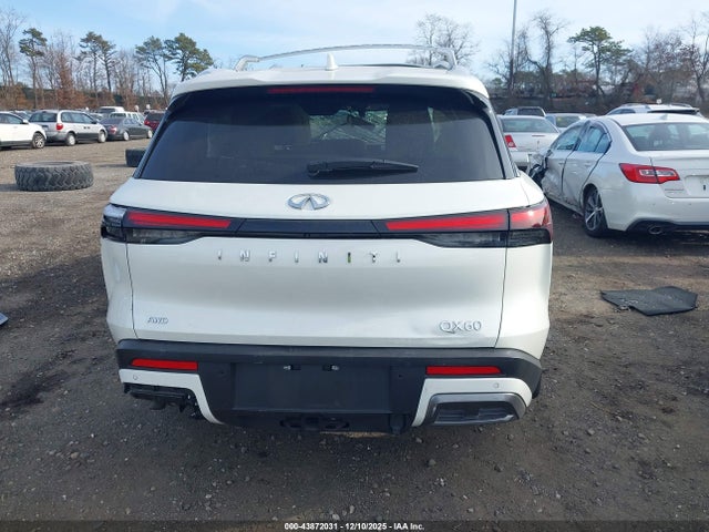 2025 Infiniti Qx60 Sensory Awd მანქანა იყიდება აუქციონზე, vin: 5N1AL1GS2SC333788, აუქციონის ნომერი: 43872031
