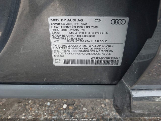 2024 AUDI Q5 WA1E2AFY9R2139641 Photo 8
