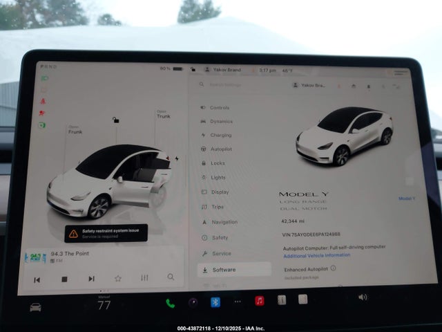 2023 TESLA MODEL Y 7SAYGDEE6PA124988 Photo 6