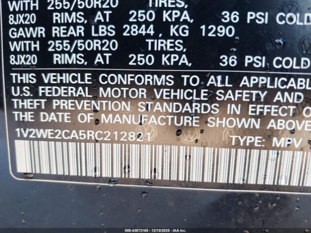 2024 VOLKSWAGEN ATLAS CROSS SPORT 1V2WE2CA5RC212821 Photo 8