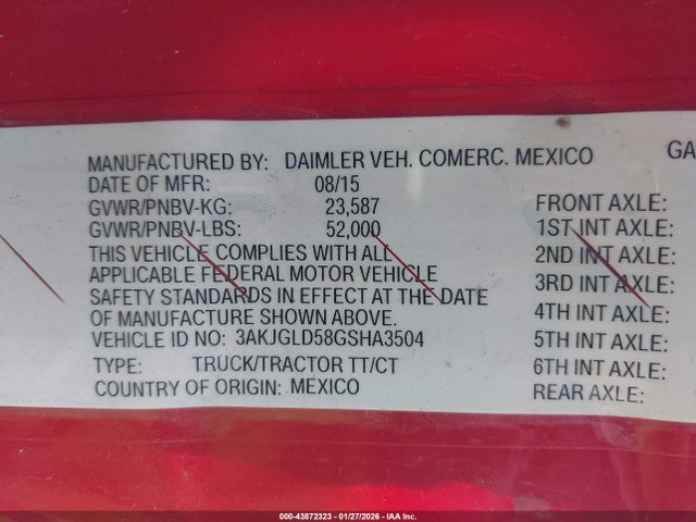 Freightliner Cascadia 125 2016 3AKJGLD58GSHA3504 Image 9