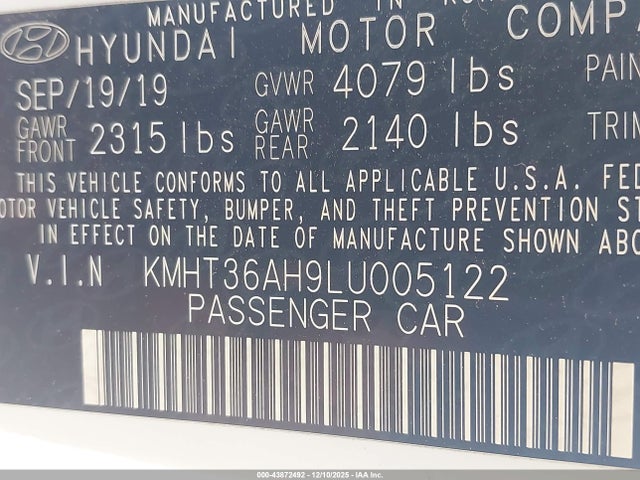 Hyundai VELOSTER N 2020 KMHT36AH9LU005122 Image 9
