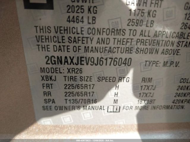 2018 CHEVROLET EQUINOX 2GNAXJEV9J6176040 Photo 8