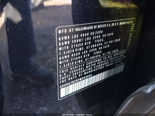 2023 VOLKSWAGEN TAOS 3VVVX7B25PM353433 Photo 8