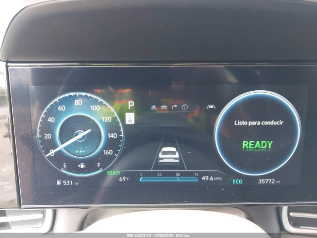 43873172 :رقم المزاد ، KMHLM4DJ8RU107598 vin ، 2024 Hyundai Elantra Hybrid Blue مزاد بيع