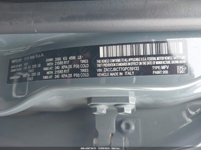 Jeep Renegade Trailhawk 2016 ZACCJBCT7GPC59133 Image 9